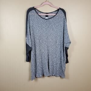 M.I.B. Tan Knit 3/4 Batwing Sleeve Blouse Size 3X